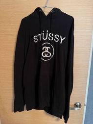 Stussy 稀有美製雙S logo帽T 二手XL