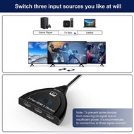 8K@60Hz 3 In 1 Out HDMI Switch 3-Port Switcher Selector With Cable Supports DTS/Dolby/HDCP2.3,HDMI2.1 For PS4/5 Game Consoles PC HD connectors