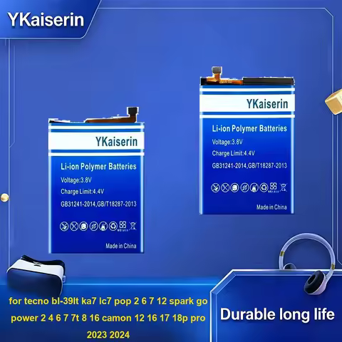 BL-58CT BL-49NT Battery For Tecno BL-39LT KA7 LC7 Pop 2 6 7 12 Spark GO Power 2 4 6 7 7T 8 16 Camon 