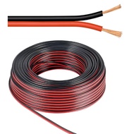 Twin Flat Cable Wire Speaker 0.3mm 0.5mm 0.75mm 1.0mm 1.5mm 2.5mm Red/Black Tinned Copper Wire