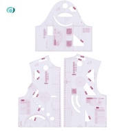 [dempsey_ted.]1:3 Cloth Design Ruler Transparent French Curve Ruler Measure Ruler Design Ruler Patte