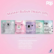 LUXBEE MASKER WAJAH BPOM WASH OFF MASK 10gr ORGANIK MENCERAHKAN KULIT WAJAH