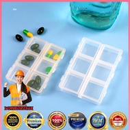 Plastic Storage Jewelry Box 6 Grids 1 PCS - HK6