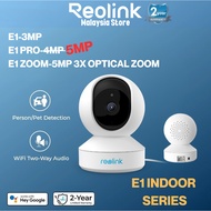 Reolink E1 Indoor Series AI Model E1 3MP/E1 Pro 5MP/E1 Zoom 5MP WiFi + LAN IP Camera Pan & Tilt 2 Wa