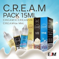 LIQUID SALTNIC - EJM CREAM PACK SALTNIC 3X 15ML 25MG BY EJM ECMR