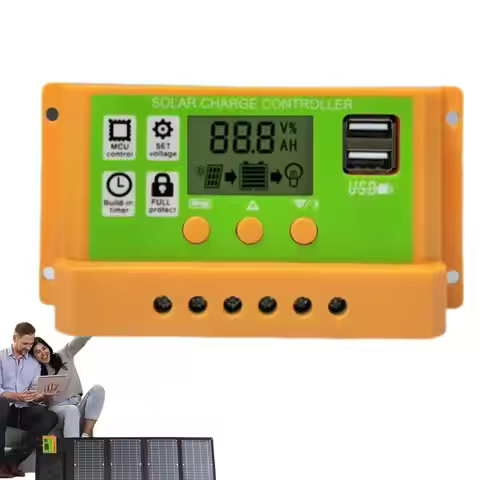PWM Solar Charge Controller Automatic 30A PWM Solar Controller Battery Intelligent Regulator With LC