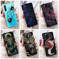 OnePlus Nord / 8 Nord 5G / Z AC2001 AC2003 Casing Fashion Dragon Spider Style Pattern Soft Silicone 