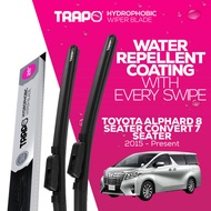 Trapo Hydrophobic Car Wiper Blade for Toyota Alphard 8 seater convert 7 seater (2015 -Present)