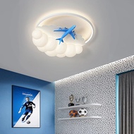 Modern Led Ceiling Light dimmable blue gold airplane deco for Bedroom kid's room and showroom