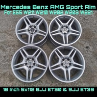 Mercedes Benz AMG Sport RIm 18 Inch 5H PCD112 8JJ ET30 / 9JJ ET39 For W211 W211 W210 W212 W202 W203 