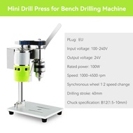 Mesin Bor Duduk Mini Mesin Variabel Kecepatan Chuck 1.5-10 Mm Diy Kayu Logam Plastik Aluminium Pipa