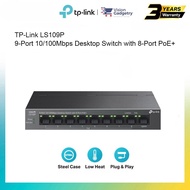 TP-Link LS109P 9-Port 10/100Mbps Desktop Switch with 8-Port PoE+