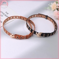 BWHTE New Grunge Women Belt Adjustable Hole Grunge Punk Belts For Women Alloy Pin Buckle Leather Bel