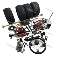Homemade Modified Kart Four-wheeler Accessories Front and Rear Suspension Steering Wheel Steering 1 