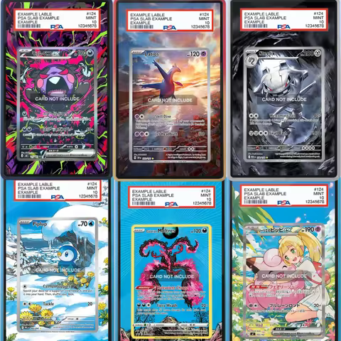 PTCG PSA Slab Acrylic Storage Box, Graded Card Protective Case for Mewtwo Sylveon Charizard Gardevoi