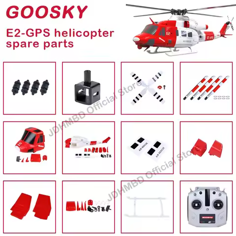 GOOSKY E2 GPS UH-1Y Helicopter Spare Parts Main Blades Tail blade Rotor Housing ESC Battery Motor Se