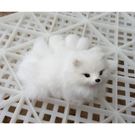 Fox White Fox Fox Simulation Valentine's Day Yellow Nine-Tailed Fox COS Animal Ornaments Nine-Tailed