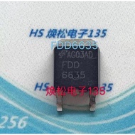 10pcs Original imported FDD6635 SMD N-channel 59A 35V TO-252 MOS field effect tube spot