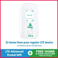 ⊙ Smart Bro Prepaid LTE-Advanced Pocket WiFi with FREE 250 load