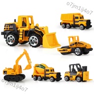 o7jm1ij4o7 6pcs Authentic Simulate Inertia Engineering Vehicle Set Kids' Alloy Toy Birthday Present 