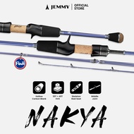 JEMMY Nakaya Fishing Rod 1.61m/1.070m/1.80m/2.0m PE 0.2 - 1.2 / 2-10 Lbs Fuji Ultralight Spinning Ba