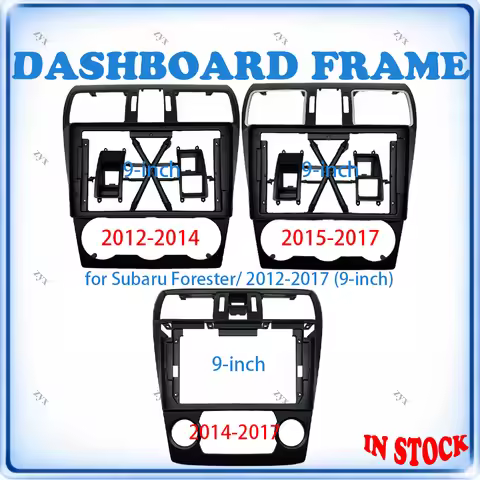 Car Radio Fascia Frame For Subaru Forester XV WRX 2012-2017 9 inch Wiring Harness Power Cable Car Ac