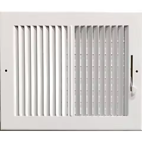 10"x 8" Duct Opening ize 2-Way tamped Face teel Ceiling/ide Air upply iter - Vent Cover - Actual Oui