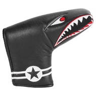 Magnetic Shark Golf Blade Putter Headcover - Shark Teeth Bape Aape Cover for Honma Scotty Odyssey Ev
