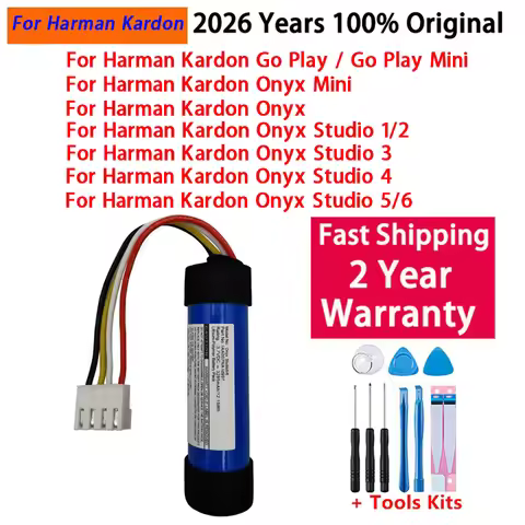 Original Speaker Replacement Battery For Harman Kardon Onyx Studio Go Play Onyx Mini 1 2 3 4 5 6 Blu