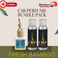 EMP Fresh Bamboo 1 Hanging Diffuser 10ml 2 Refill 30ml Car Air Freshener Car Perfume Room Air Freshe