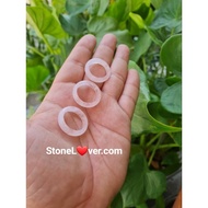 RoseQuartz ring Genuine Stone Size 60-62 19.3-20.5mm