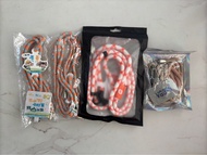 全新可調節織繩背帶  小米 電話繩 斜揹 手機掛繩 斜孭 夾片 Rope Cross-body Phone Strap 不是topologie casetify