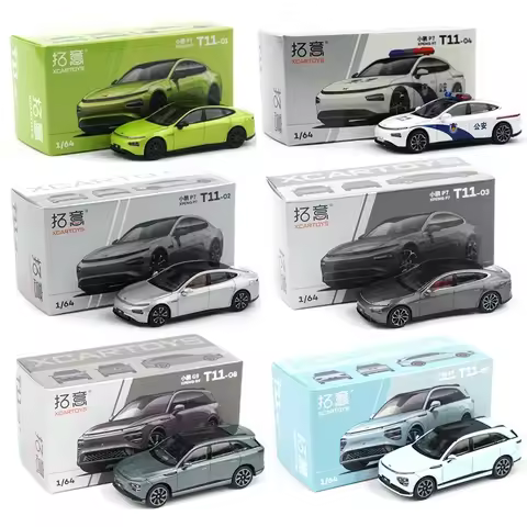 XCarToys 1/64 XPENG P7 New Energy Electric Alloy Diecast Model Car Friends Gifts Collect Ornaments K
