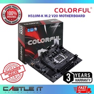 Colorful H510M-K V20 M-ATX LGA1200 Motherboard Combo with Intel Core i7 i5 i3 CPU