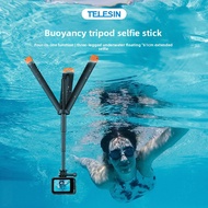 TELESIN/Buoyancy Tripod Selfie Stick Buoyancy Stick Suitable for insta360/GOPRO/action4