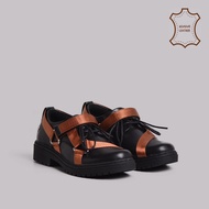 Adorable Projects - Vailana Oxford Genuine Leather Black - Women's Shoes Oxford Shoes Women