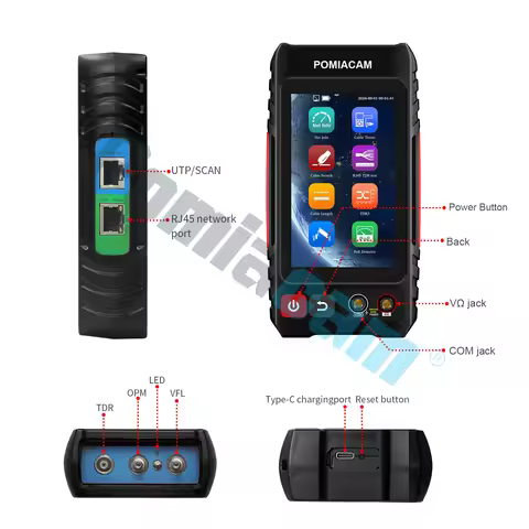 4 inch IPS touch screen LT-600 Network Cable Tester RJ45 Tester Lan Tester Tool Kit Emitter 3.7V 400