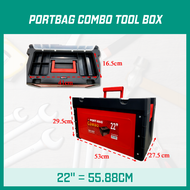 PRESTAR MHE 22" Inch Combo Tool Box Full Set Original 53 x 27.5 x 29.5 cm / Tool Box Storage Case / 