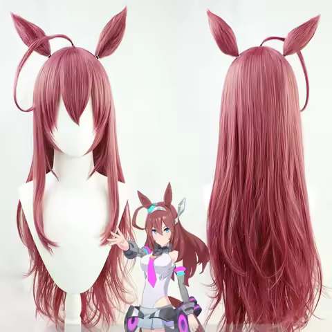 Uma Musume Pretty Derby Mihono Bourbon Cosplay Wig Anime Game Roleplay Party Costume Prop Synthetic 