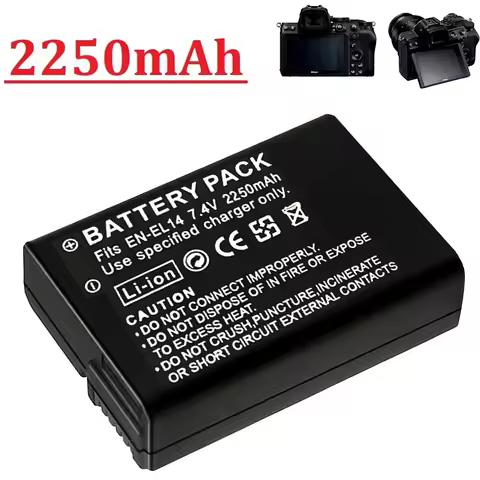 EN-EL14A EN-EL14 EL14 CAMERA BATTERY FOR NIKON D3100 D3200 D3300 D3400 D3500 D5600 D5100 D5200 P7000