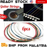 6pcs Rainbow Premium Folk Acoustic Guitar Strings For Acoustic Guitar Bass String