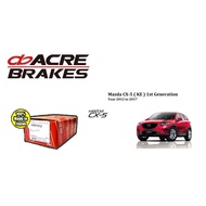 ACRE Rear Brake Pads Japan for Mazda CX-5 (KE) 1st edition Year 2012 to 2017