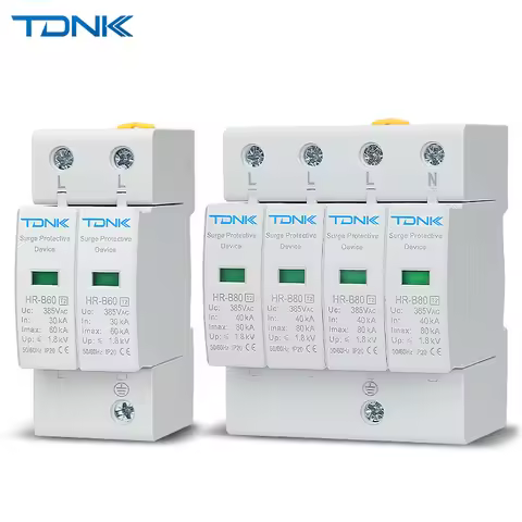 AC lightning protection device SPD2P4P home low-voltage lightning surge protector 275V385V20KA40KA0K