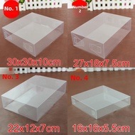 Transparent Plastic Packaging Box Heaven and Earth Lid