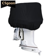 C5GOON 15-250HP 210D Waterproof Motor Engine Boat Cover Yacht Half Outboard Anti UV Dustproof Cover 