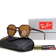 R RAYBAN Polarized Sunglasses Large Frame Tortoiseshell Glasses RB2190 KK