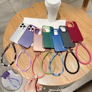 The Four-corner Anti-fall Bear Pendant Mobile Phone Case Is Used for The Shockproof Acrylic Back Cover of IPhone11 12 13 14 15 Pro MAX.