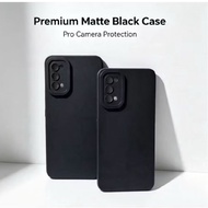 Softcase Casing pro Camera Samsung A31 4G A51 4G A71 4G Black Silicone Full BlackPOLOS
