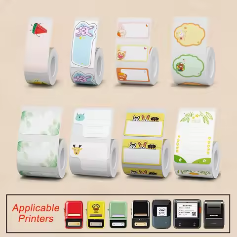 Niimbot B1B21B203 B3S Funny Cartoon Label Sticker Waterproof Self-adhesive Cosmetics Label Marker Pr