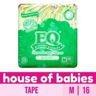 EQ Colors Budget Pack Medium 16's - Tape Baby Diapers